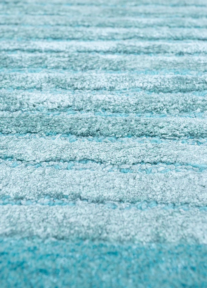 Designer Teppich sonderform - 150 x 210 cm - türkis