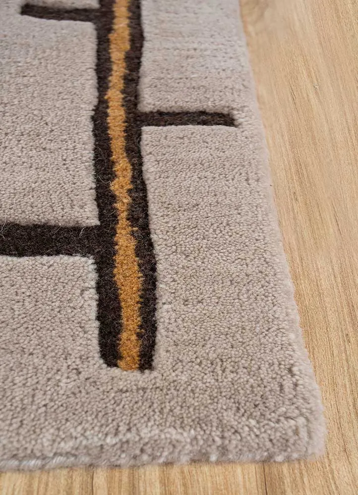Wollteppich - 60 x 90 cm - creme