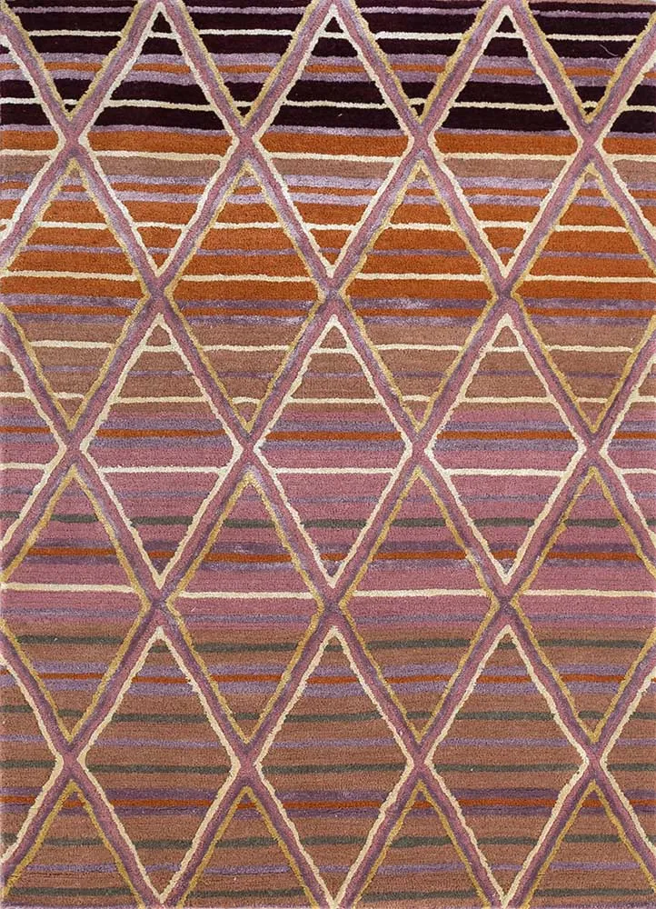 Wollteppich - 105 x 165 cm - orange