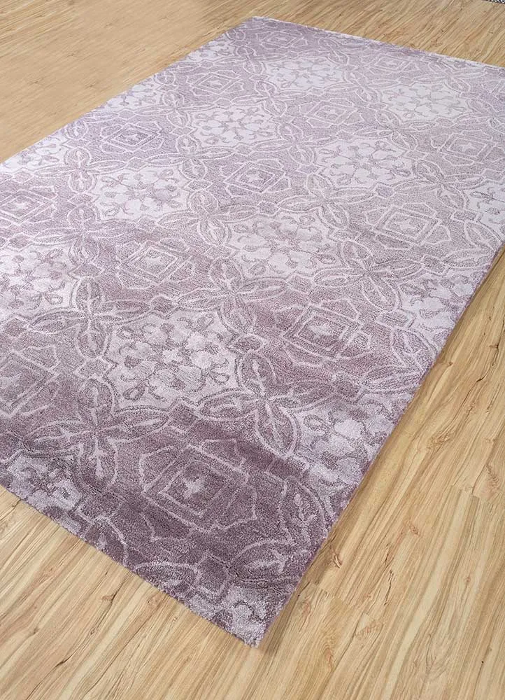 Wollteppich - 150 x 240 cm - lila