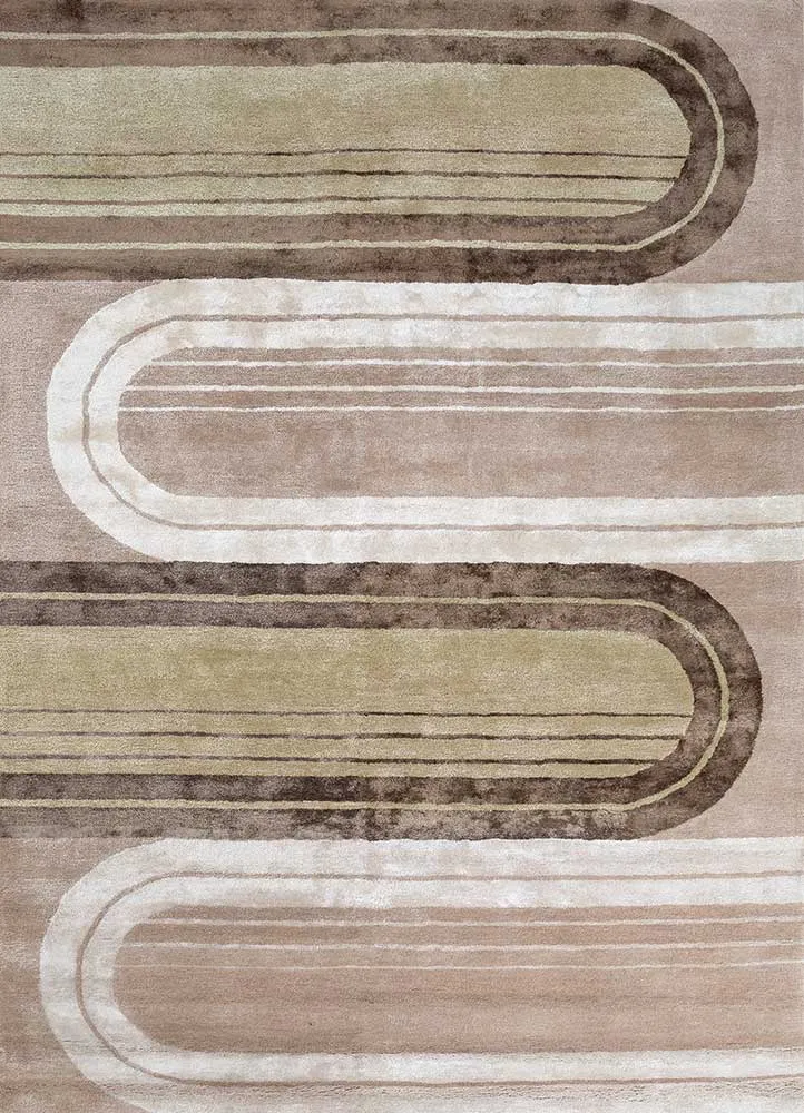 Wollteppich - 180 x 270 cm - braun