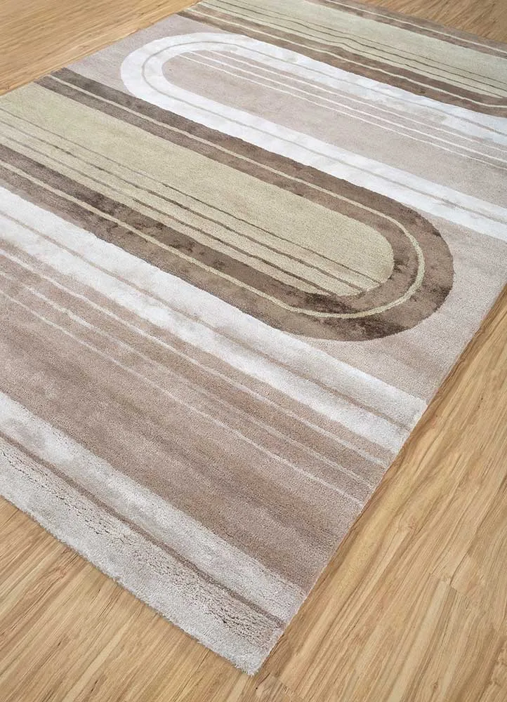 Wollteppich - 180 x 270 cm - braun