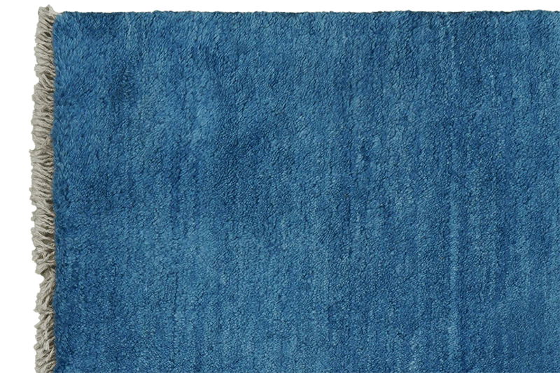 Gabbeh · Handgeknüpft – Blau, 86x74 cm