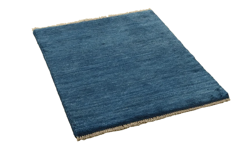 Gabbeh · Handgeknüpft – Blau, 86x74 cm