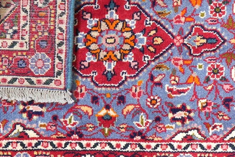 Dardjazin · Handgeknüpft – Blau, 87x54 cm