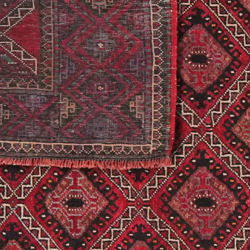 Kordibaf · Handgeknüpft – Rot, 397x162 cm