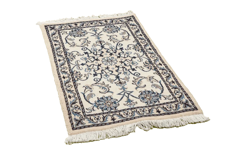 Nain 12La · Handgeknüpft – Beige, 93x58 cm
