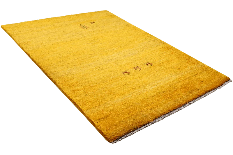 Gabbeh · Handgeknüpft – Gelb, 149x95 cm