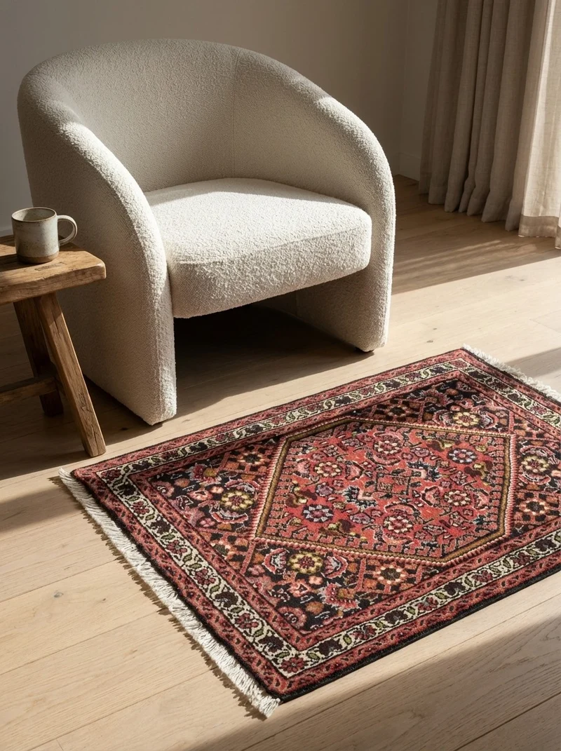 Bidjar Zandjan · Handgeknüpft – Blau, 61x45 cm