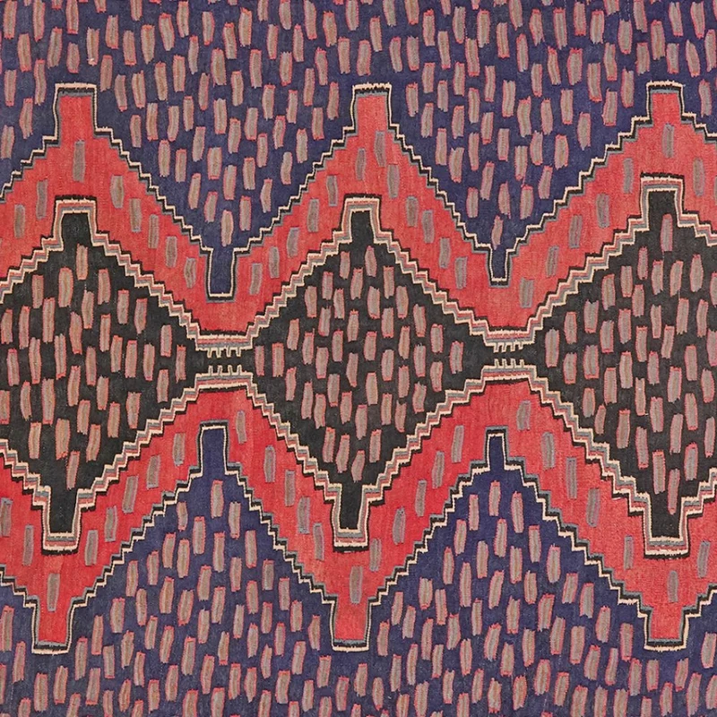 Kelim Harssin · Handgewebt – Rot, 312x163 cm