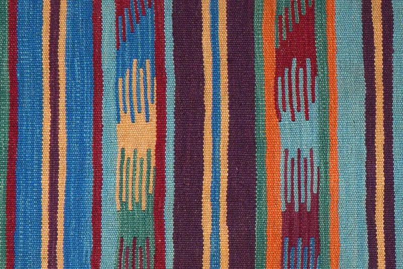 Kelim Gashgai · Handgewebt – Bunt, 197x63 cm