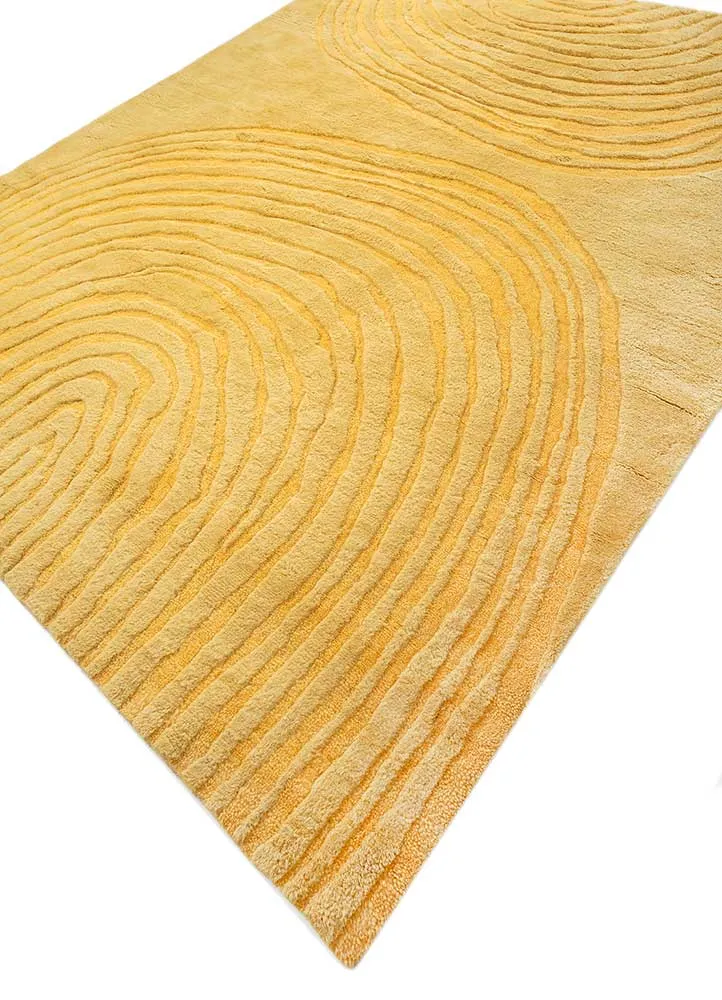 Wollteppich - 240 x 300 cm - gold