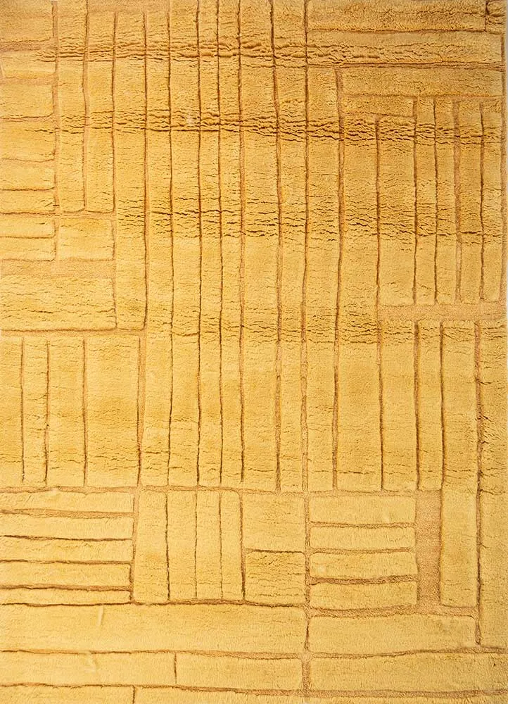 Wollteppich - 240 x 300 cm - gold
