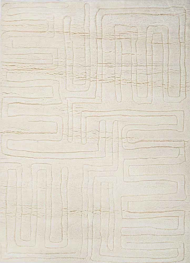Wollteppich - 150 x 240 cm - creme