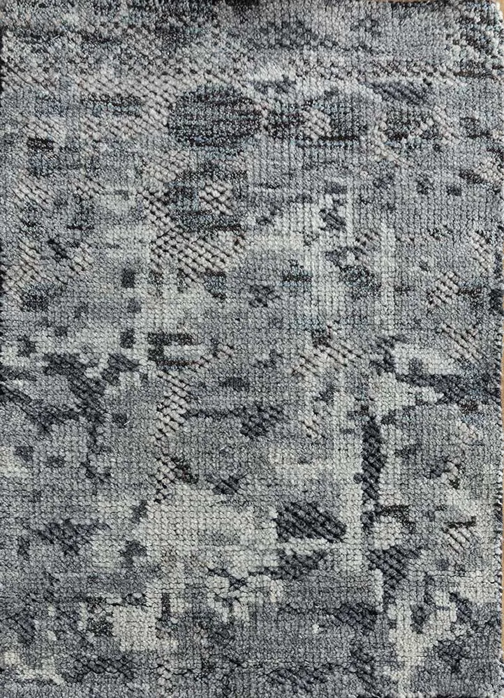 Wollteppich - 60 x 90 cm - grau