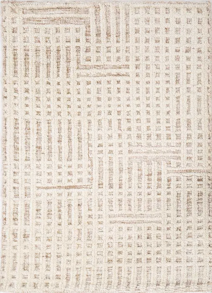 Wollteppich - 60 x 90 cm - creme