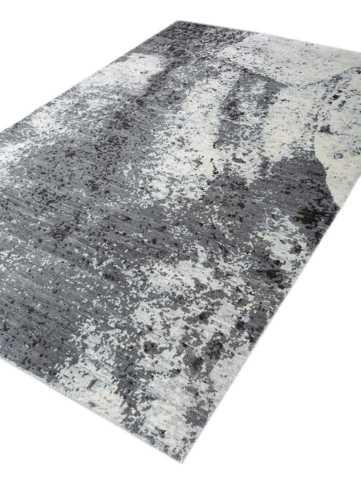 Wollteppich - 150 x 240 cm - grau