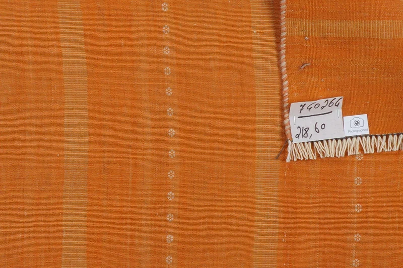 Kelim Afshar · Handgewebt – Gelb, 218x60 cm