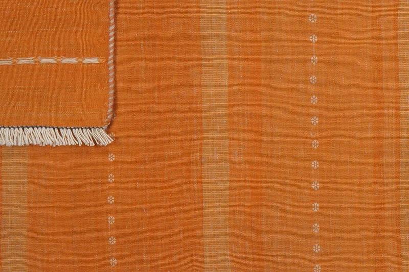 Kelim Afshar · Handgewebt – Gelb, 218x60 cm
