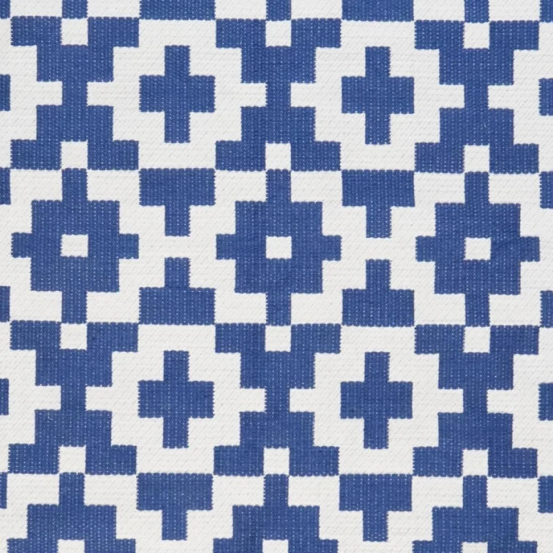 Dhurrie · Handgewebt – Blau, 120x170 cm