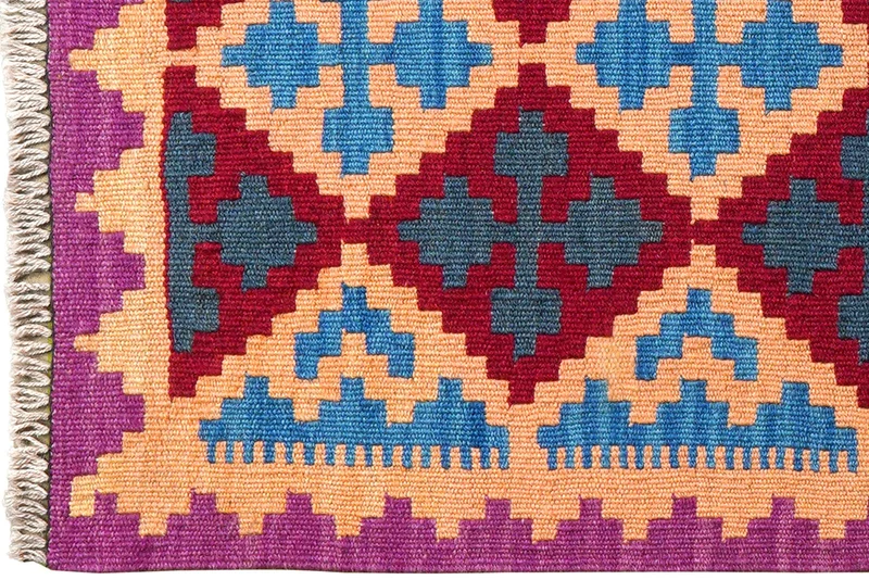 Kelim Gashgai · Handgewebt – Beige, 103x64 cm