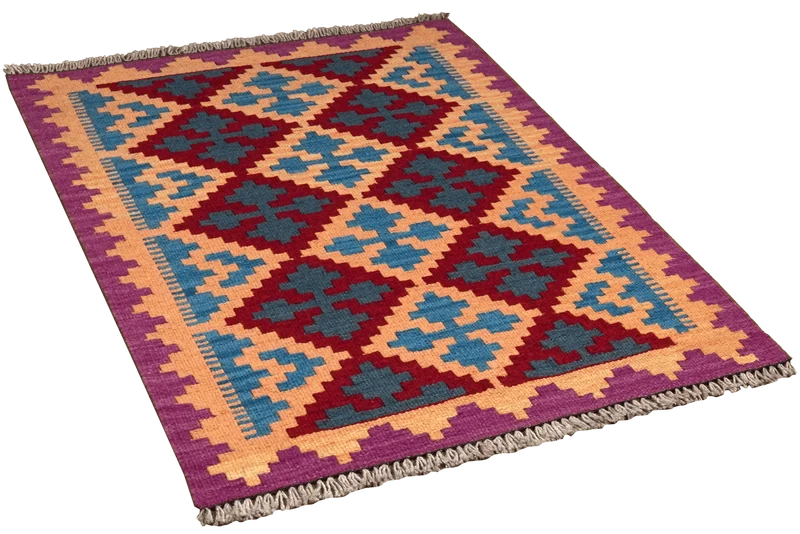 Kelim Gashgai · Handgewebt – Beige, 103x64 cm