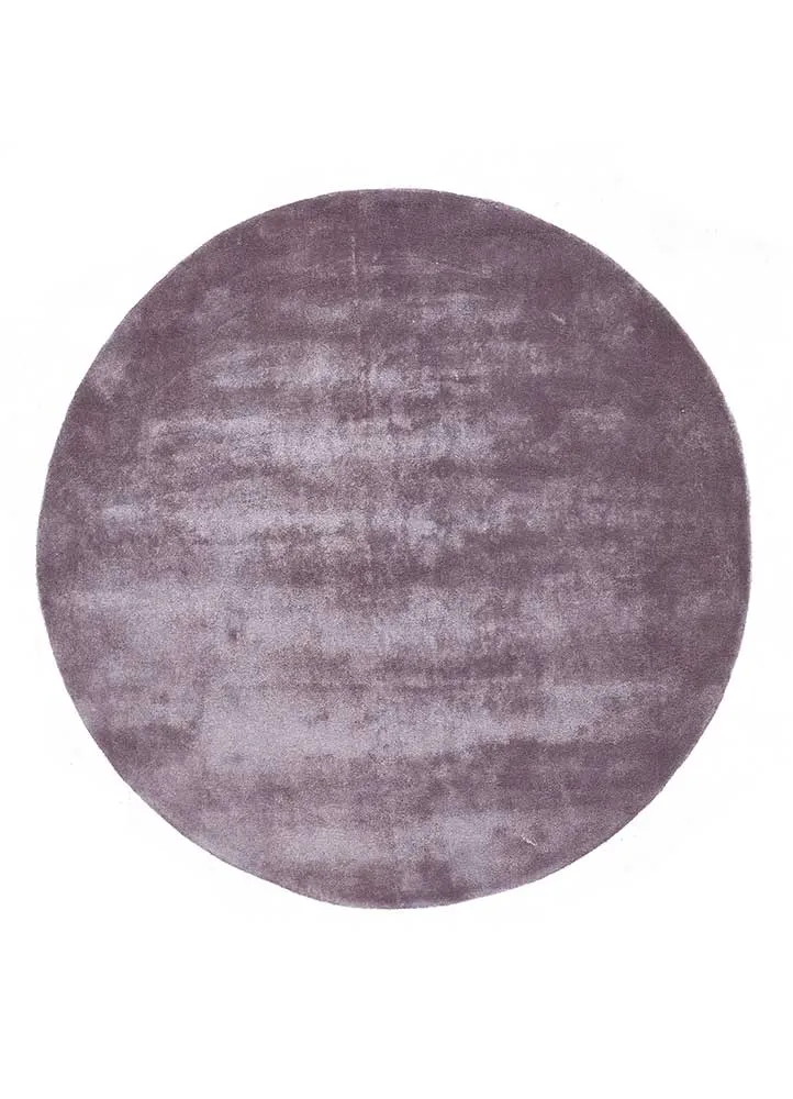 Designer Teppich rund - 180 x 180 cm - lila
