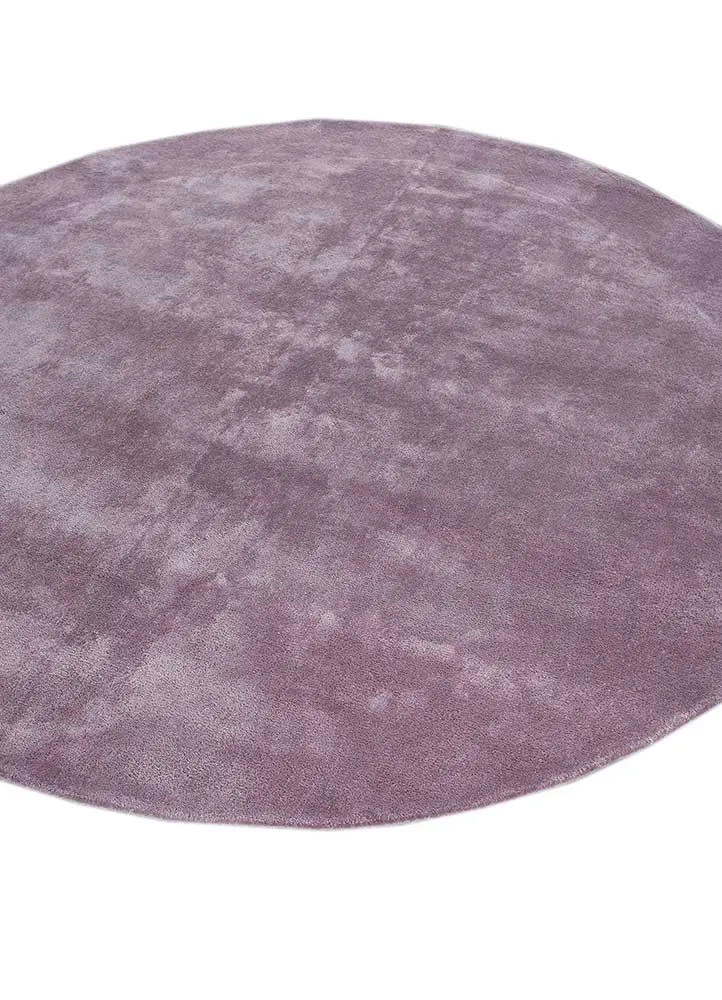 Designer Teppich rund - 180 x 180 cm - lila