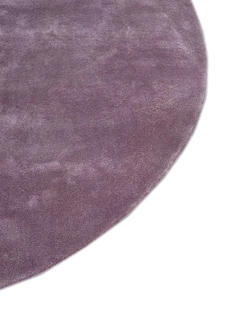 Designer Teppich rund - 180 x 180 cm - lila