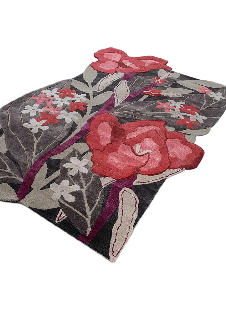 Wollteppich sonderform - 180 x 270 cm - beige