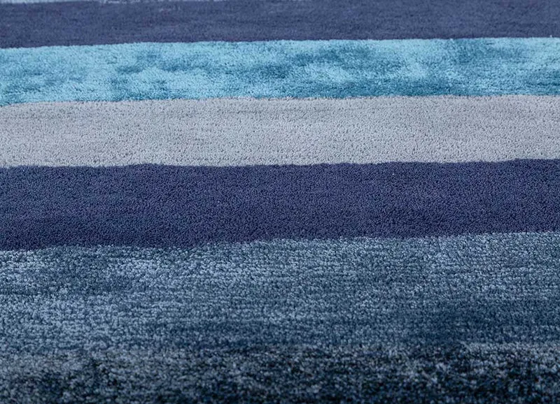 Wollteppich rund - 180 x 180 cm - mehrfarbig
