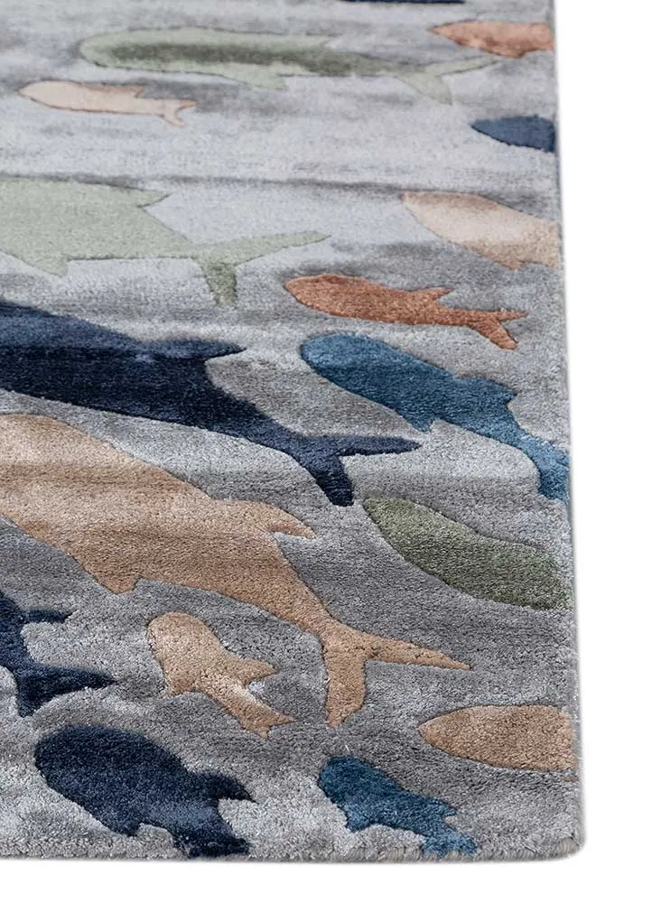 Designer Teppich - 150 x 240 cm - mehrfarbig