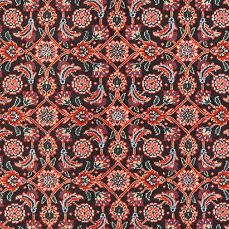 Tabriz 50 Raj · Handgeknüpft – Blau, 197x66 cm