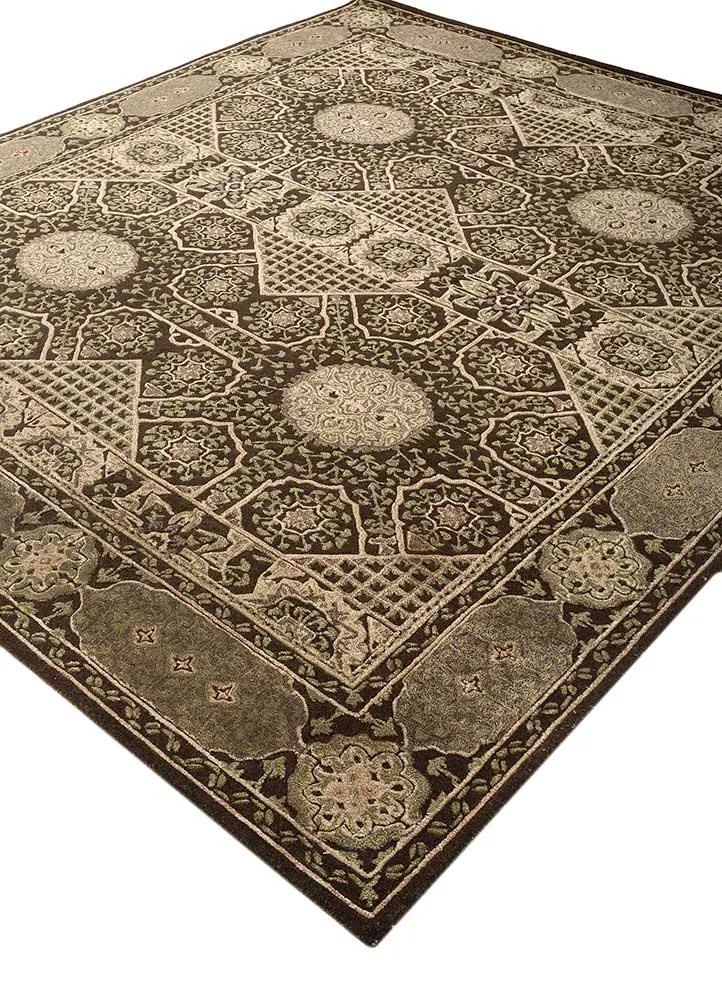 Wollteppich - 240 x 270 cm - beige