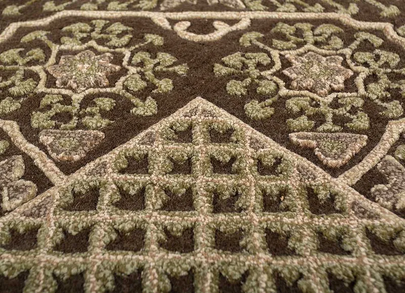 Wollteppich - 240 x 270 cm - beige
