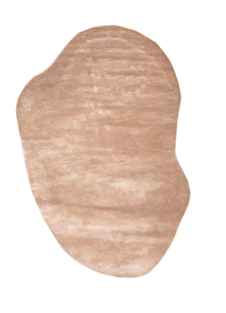 Designer Teppich sonderform - 150 x 225 cm - orange