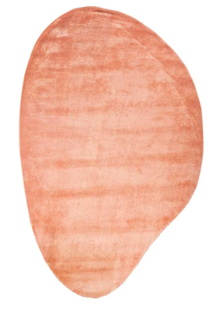 Designer Teppich sonderform - 170 x 257 cm - orange