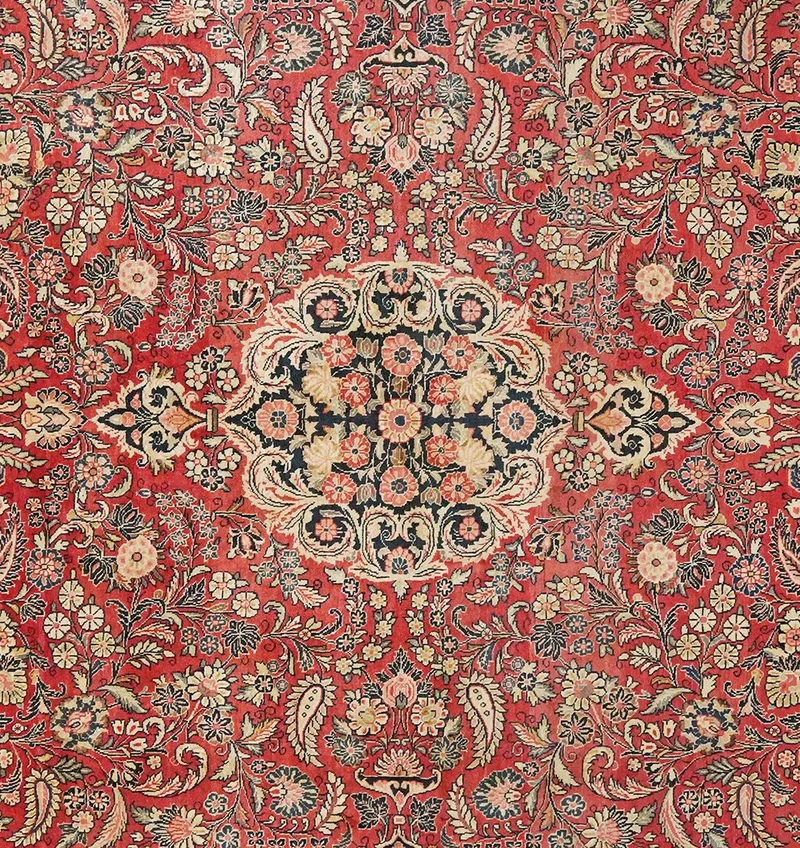 Mohadjeran · Handgeknüpft – Rot, 365x268 cm