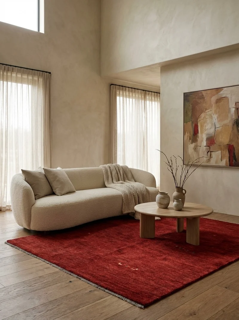 Gabbeh · Handgeknüpft – Rot, 234x175 cm