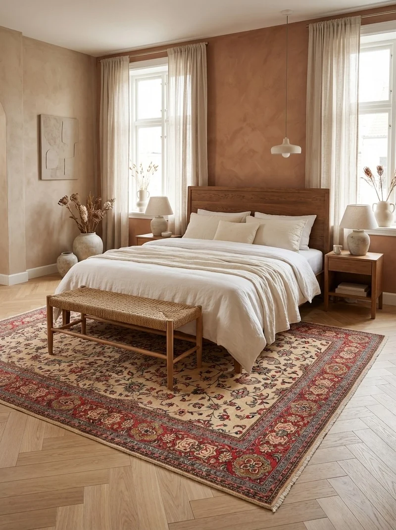 Sarough · Handgeknüpft – Beige, 312x220 cm