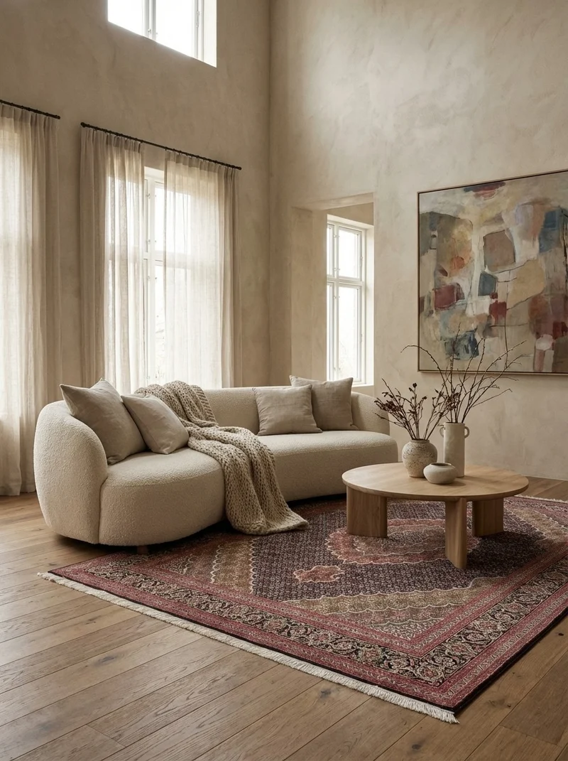 Tabriz 50 Raj · Handgeknüpft – Blau, 206x152 cm
