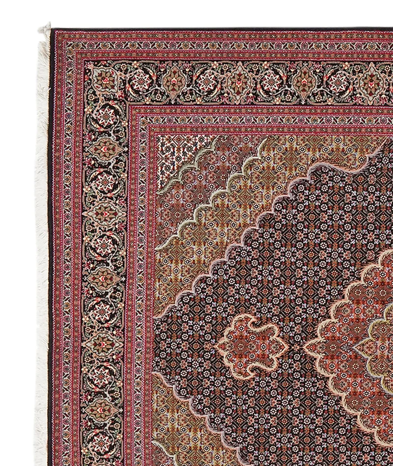 Tabriz 50 Raj · Handgeknüpft – Blau, 206x152 cm