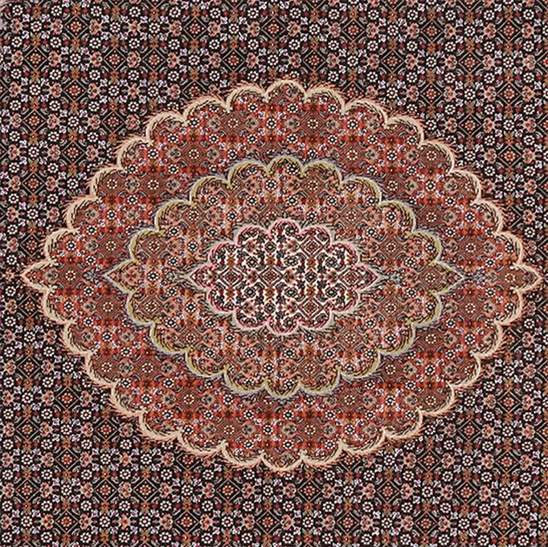Tabriz 50 Raj · Handgeknüpft – Blau, 206x152 cm