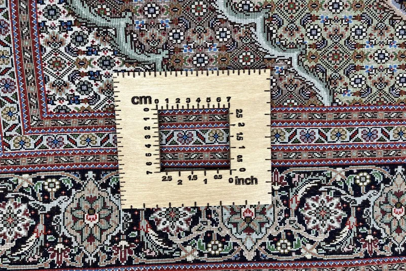 Tabriz 50 Raj · Handgeknüpft – Blau, 206x152 cm