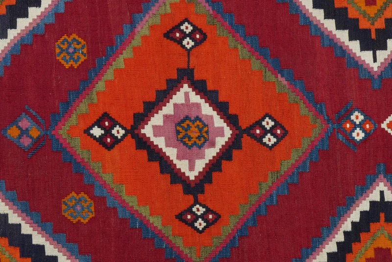Kelim Gashgai Old · Handgewebt – Bunt, 281x165 cm