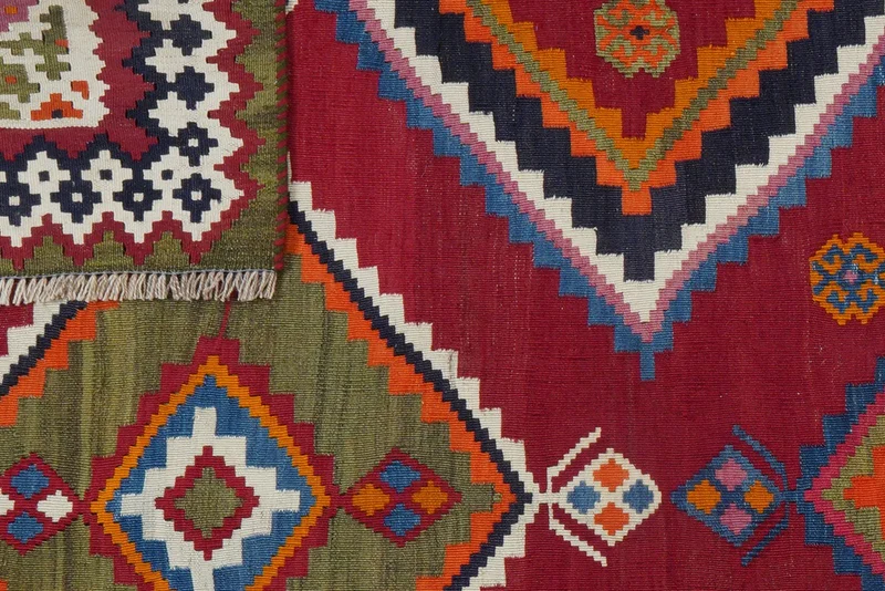 Kelim Gashgai Old · Handgewebt – Bunt, 281x165 cm