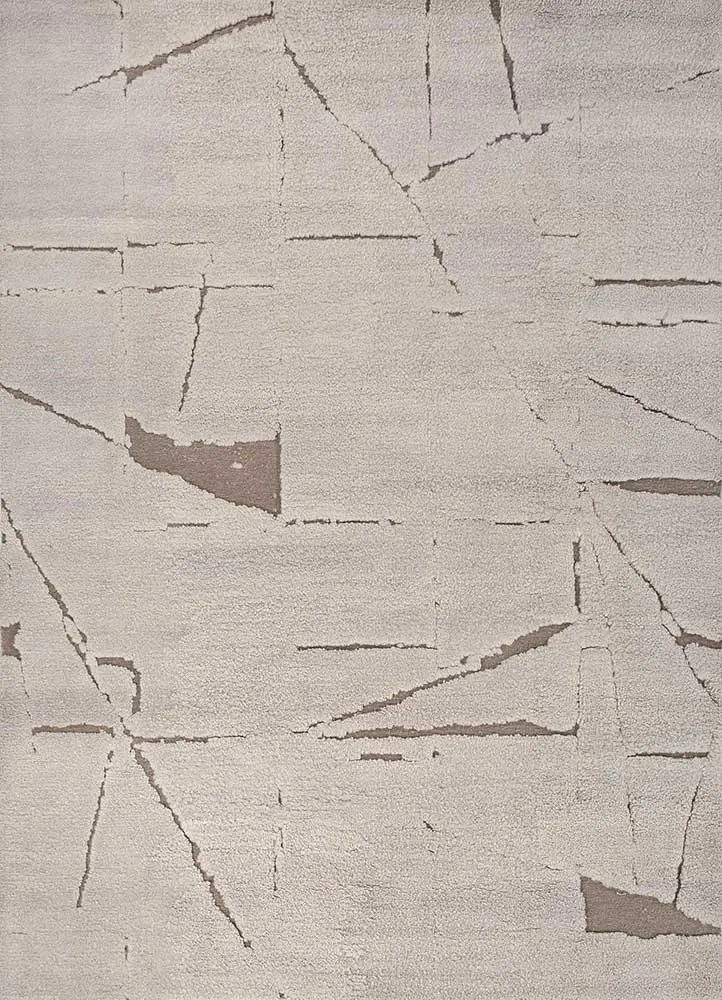 Wollteppich - 240 x 300 cm - hellgrau