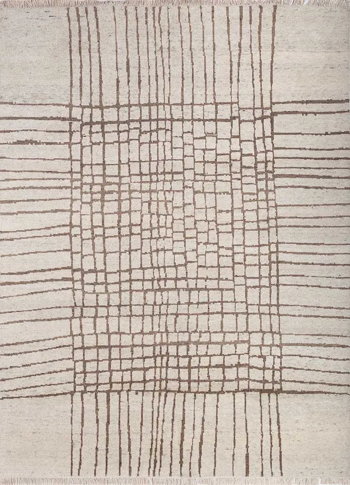 Wollteppich - 240 x 300 cm - creme