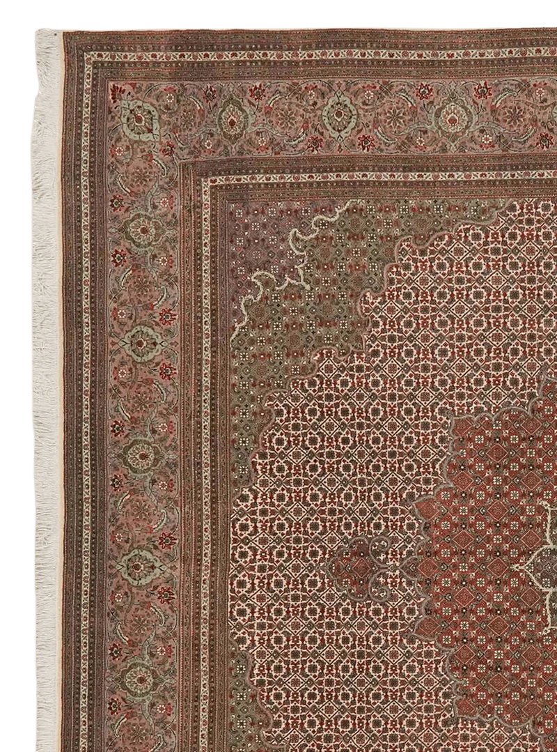 Tabriz 50 Raj · Handgeknüpft – Braun, 248x244 cm
