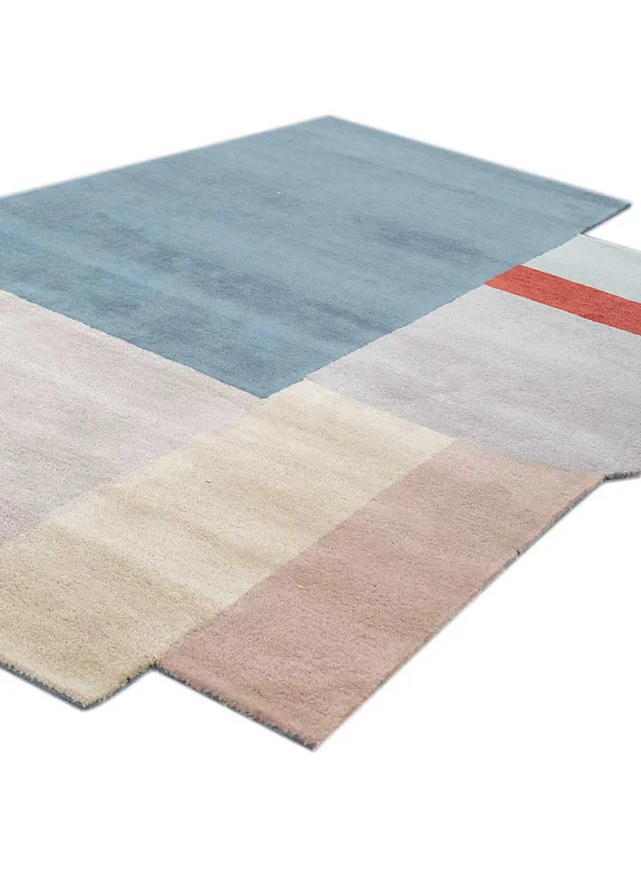 Wollteppich sonderform - 150 x 235 cm - mehrfarbig